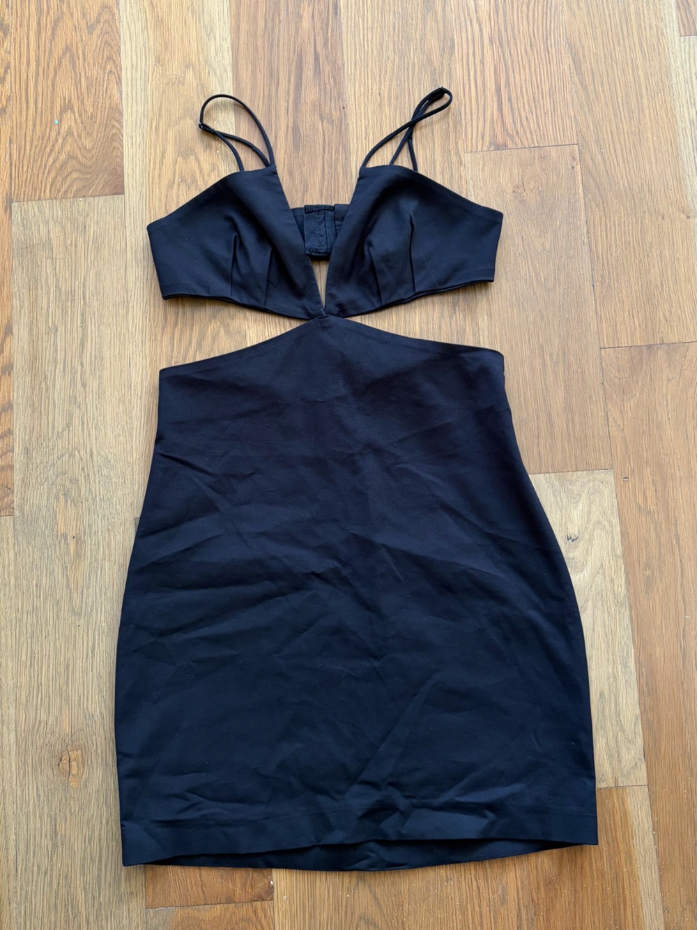 Zara Black Cutout Mini Dress